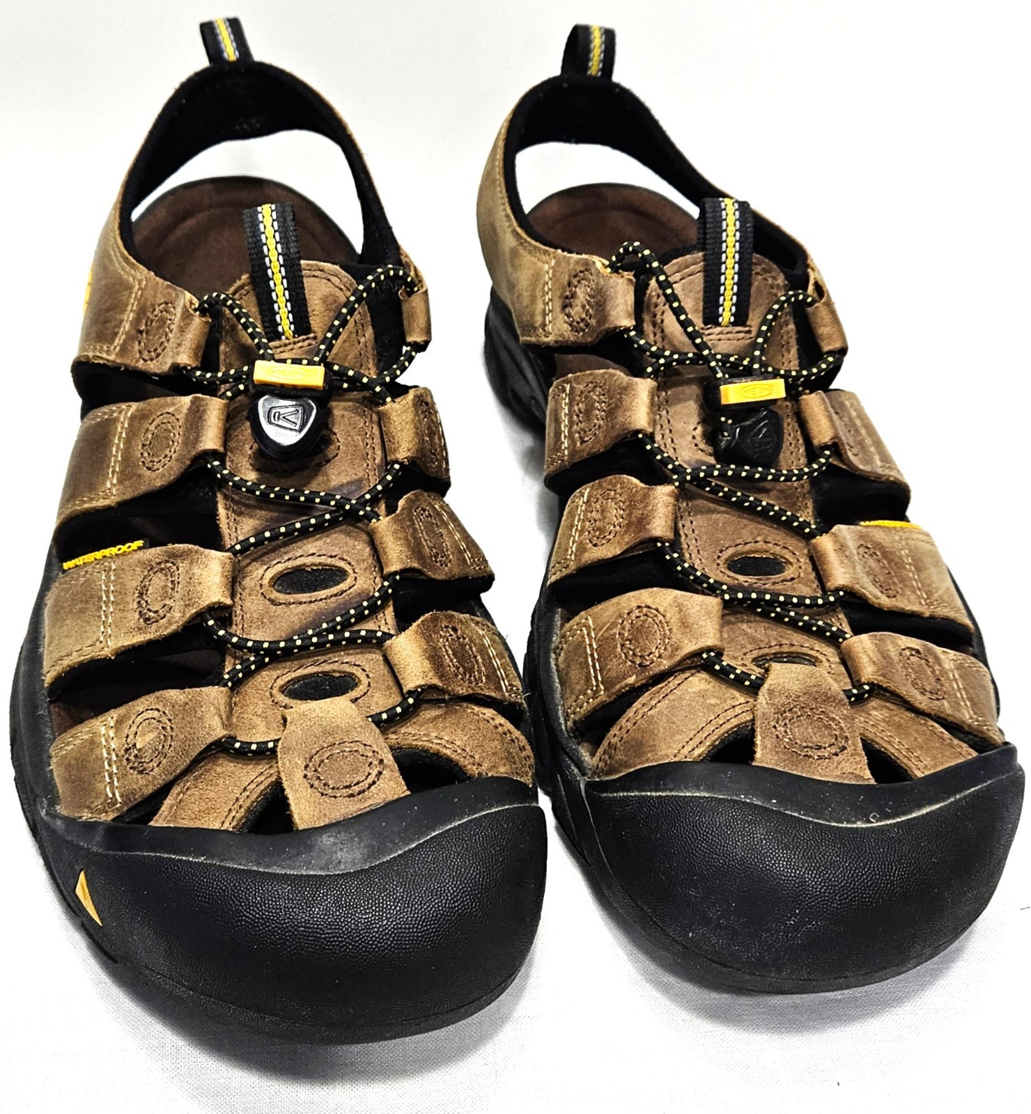 Sandali da trekking KEEN uomo Newport impermeabili bisonte pelle marrone 1001870 taglia 12