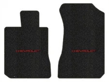 Lloyd Berber Front Carpet Mats for '11 Chevy Aveo w/Chevy Red on Black Logo