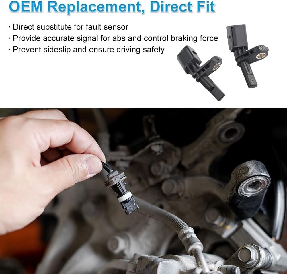 ABS Wheel Speed Sensor 4PCS Replacement for VW Jetta Golf Passat Beetle Bora