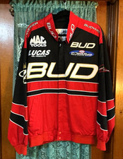 Nhra Kenny Bernstein Bud Budweiser 25th Year Signed Size L Jacket Embroidered Nhra Kenny Bernstein Bud Budweiser 25th Year Signed Size L Jacket Embroidered