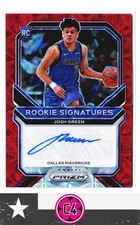 2020-21 Panini Prizm Josh Green Rookie Signatures Red Choice Auto