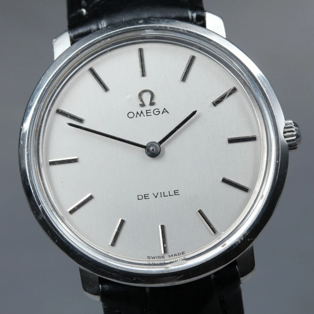 Omega — Vintage [Exc+5] OMEGA De Ville Tool. 104 Silver 33mm Men's Manual Watch JP #146