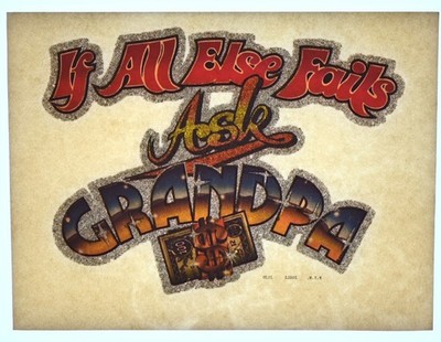 Original VINTAGE 1970s Heat Transfer | If All Else Fails Ask GRANDPA - Bundle 5
