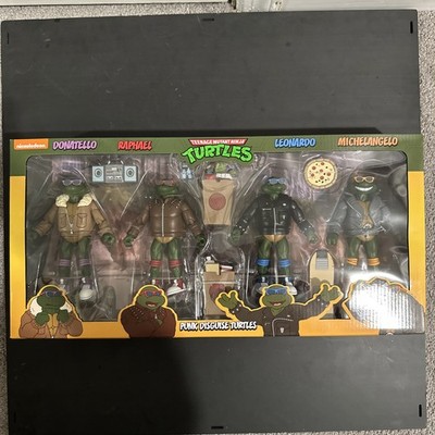NECA TMNT Punk Disguise Turtles Haulathon 2024 Action Figure 4-Pack