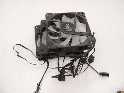 Lot of 3 VETROO DC 12V 0.22A/0.35A 120mm 4 Pin Black Computer Case Fan