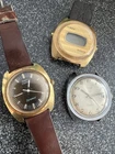 X3 Timex Dynabeat Electric Men's SSQ LOT Vintage Watch 1970’s Parts Untested