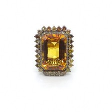 Citrine Ring 925 Sterling Silver Jewelry