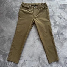 Lululemon Pants Mens 32 Brown ABC Slim Fit Khaki Casual Stretch Commuter