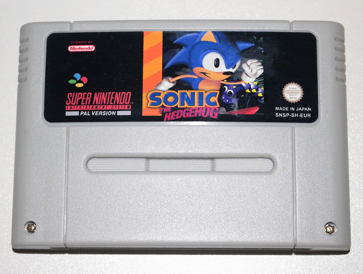 Cover Sonic The Hedgehog Super Nintendo PAL Version* Sonic The
