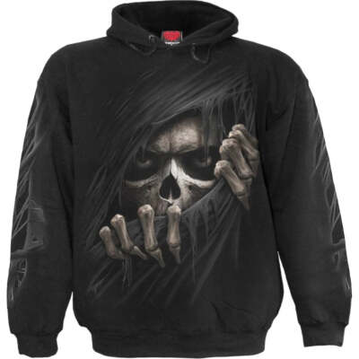 Spiral Direct Grim Ripper Mens Pullover Hoodie Skeleton Death Reaper | eBay