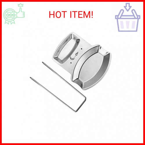 Spoon Rest and Pot Lid Holder, Stainless Steel Pan Pot Cover Lid Rack Shelf Stan - Picture 2 of 2