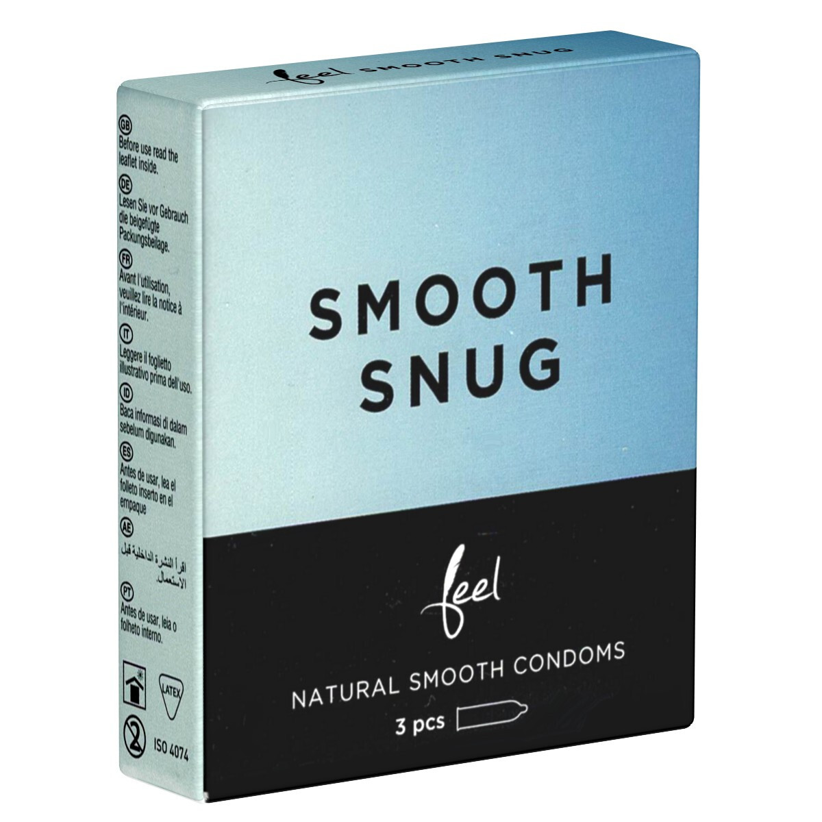 Frei Haus: Feel Smooth Snug 3 enge Kondome mit samtweicher Oberfläche