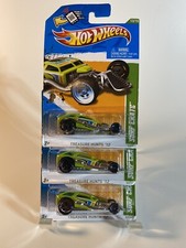 HOT WHEELS 2012 Treasure Hunt Surf Crate-lot of 3- please read