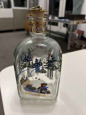 Holmegaard - Vintage 1998 Weihnachtsglasflasche mit Stopfen 65cl.