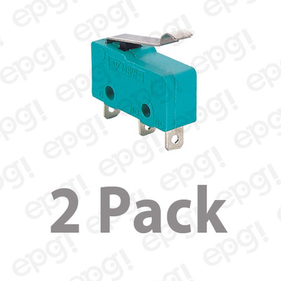 NORMALLY OPEN/NORMALLY CLOSED ''BENT LEVER'' MICRO SWITCH 10A - 125V #MSW14G-2PK