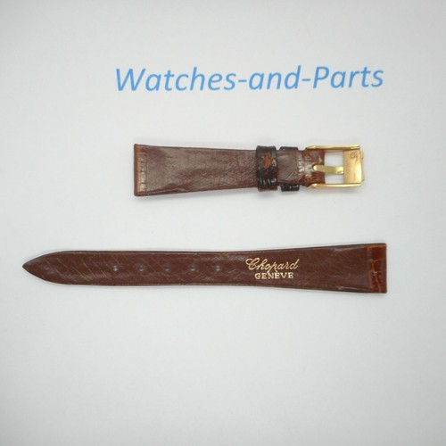Chopard Brown Crocodile Leather Strap 12/8mm NEW GENUINE ORIGINAL - Picture 3 of 5