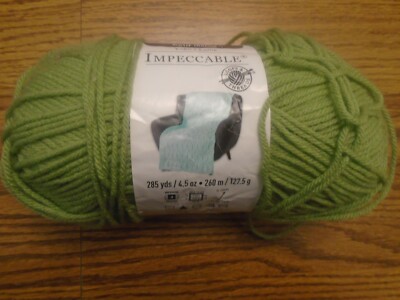Loops & Threads Impeccable Fern 4.5 oz 285 yds. 100% acrylic yarn NEW