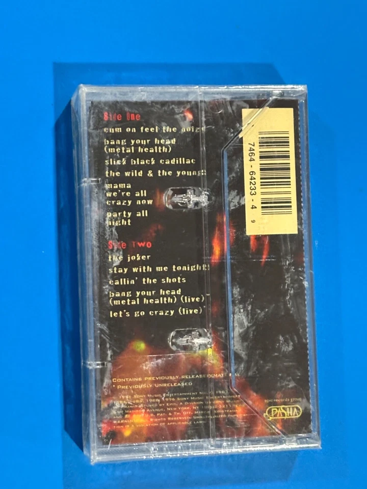 QUIET RIOT GREATEST HITS (New Sealed) Cassette Tape (1996 Sony) - Image 3 of 4