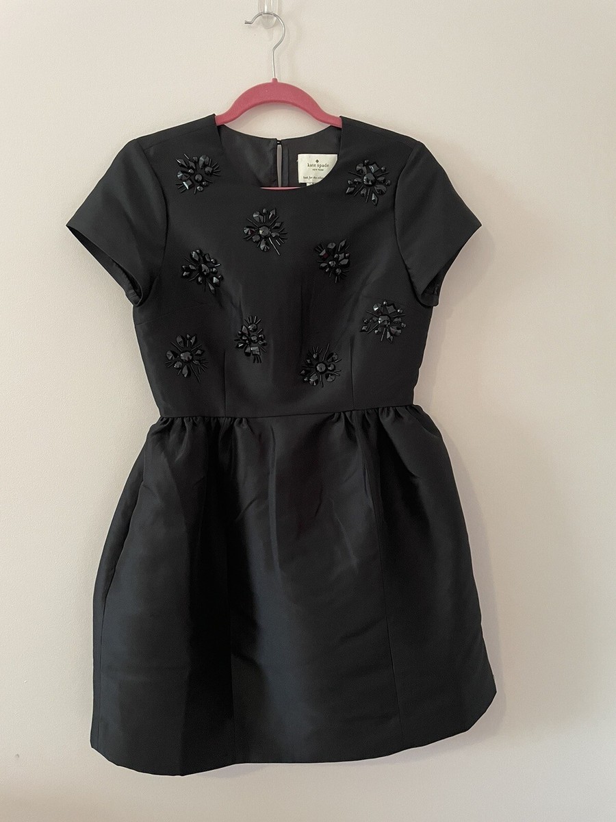 kate spade black mini dress Kate Spade Fluid Puff Sleeve Mini Dress, Black