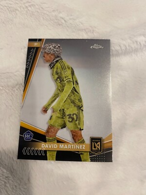 #128 David Martínez, LAFC RC 2024 Topps Chrome MLS BASE CARD