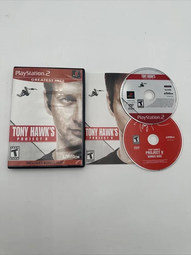 Tony Hawk's Project 8 Playstation 2 With BONUS DISC AND MANUAL CIB PS2