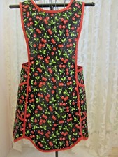 HANDMADE CRISS CROSS APRON SIZE SMALL CHERRIES
