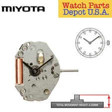 Original Miyota 2025 Japan Quartz Movement, 2 Hands NEW!