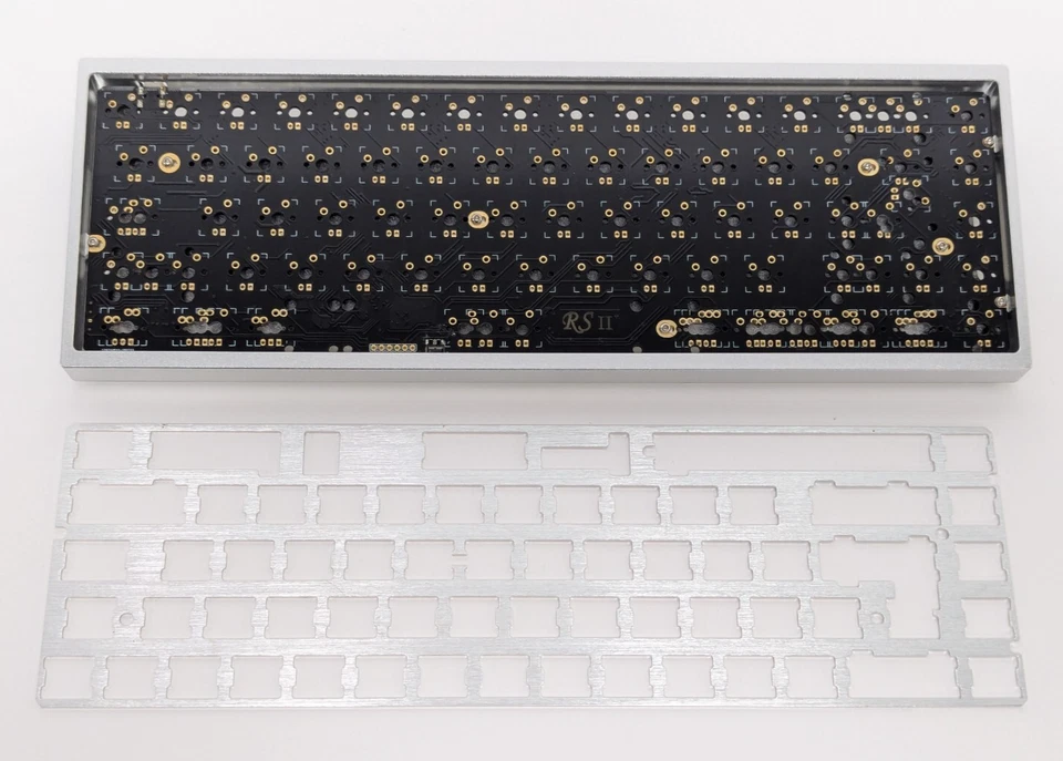 Drop X RED SCARF II+ VER.C 68-KEY CUSTOM KEYBOARD KIT, SILVER CASE, BLACK FEET, - Image 3 of 4