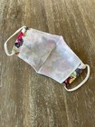 Two Adult Face Masks Cloth Washable With Filter Pocket And Wire Flowers New! — photo 3