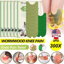 300X Natural Knee Pain Patch, Herbal Knee Patches for Relief,Long Lasting Relief