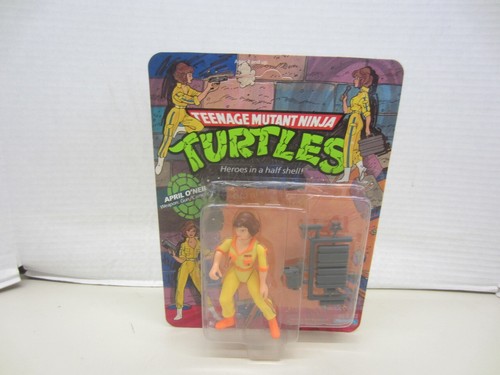 1988 Playmates APRIL O'NEIL Teenage Mutant Ninja Turtles TMNT MOC mit Presseausweis