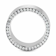 THOR 2 Carat Men's Eternity Diamond Wedding Ring 8.5mm Comfort Fit Band Round Cu