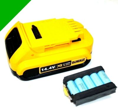  Zellentausch Original Dewalt Akku 18 V Li   DCB183    mit  2,5 Ah  2500 mAh 