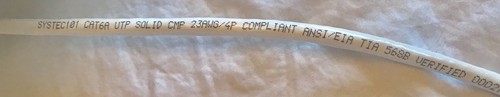Cat6a 1000ft Plenum | 650MHZ 23AWG PURE COPPER | Cat6a CMP WHITE | - Picture 8 of 12