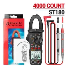 Power Factor Clamp Meter AC Current Multimeter 4000Counts Digital Ammeter Tester