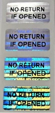 SVAG  NRIO .5" x 1" No Return if Opened Security Seals Tamper Evident Stickers