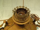 RARE Antique Brass A.L. Baron Art Nouveau Victorian Era Oil Lamp Electrified — photo 2