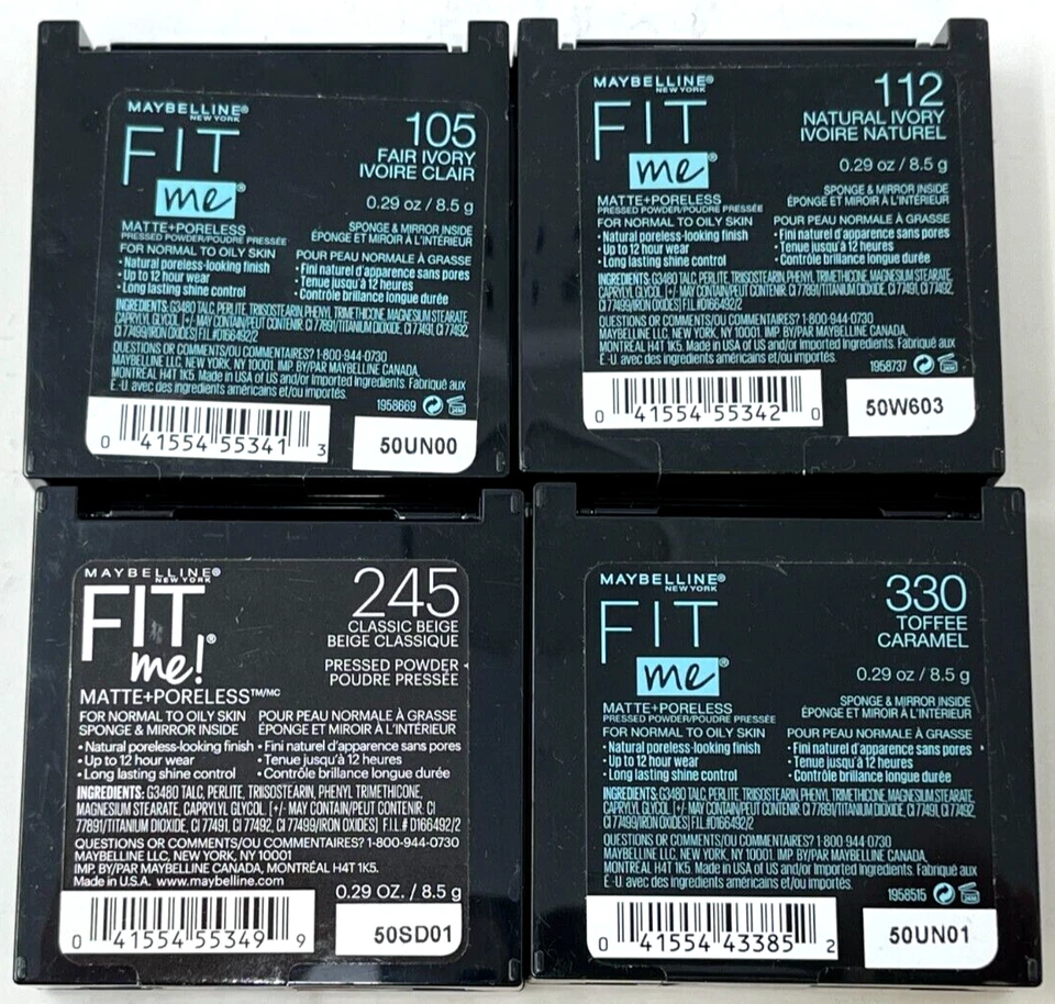 (2) Maybelline Fit Me Matte + Poreless Powder 0.29 oz YOU CHOOSE YOUR COLOR - Image 3 of 3