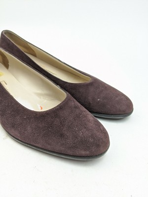 ferragamo suede flats