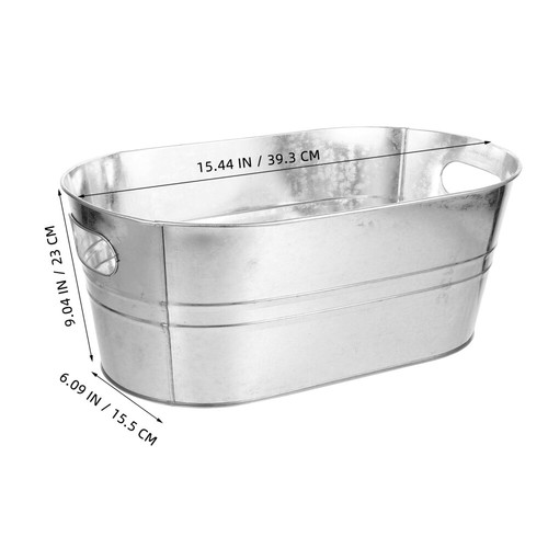 Beer Bucket Beverage Tub Drink Tubs For Parties Metal Ice Buckets Ice Cube - Picture 11 of 12