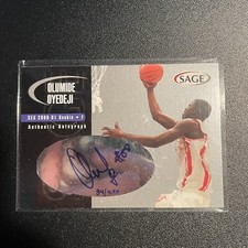 2000-01 SAGE Autographs Silver #A39 OLUMIDE OYEDEJI Auto /400 Basketball