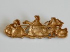 Vtg Signed Alva Museum Replicas Chinese Buddha Men's Gold Plated Pin Brooch — photo 2