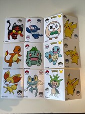 52pc Pokemon Sticker Set 2021 McDonalds 25th Anniversary Promo 3 Sheets Pikachu