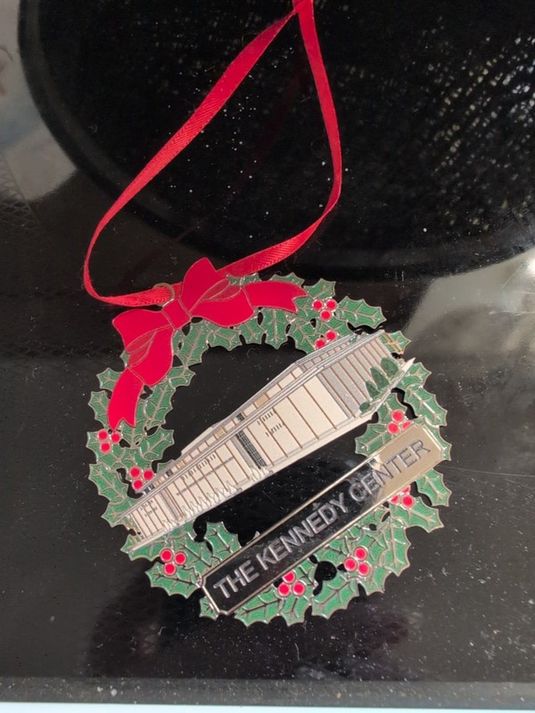 Brass Kennedy Center Ornament