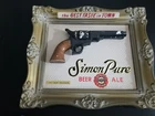 Vintage Simon Beer Advertising Sign Rare Antique Gun Series Buffalo NY READ