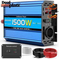 Wechselrichter 12V Auf 230V Reiner Sinus 1500W-3000W Mit Fernbedienung Und