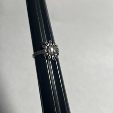 Vintage Sterling Silver Sunflower Floral Flower Ring Size 6.00 - K2