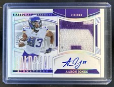 2024 National Treasures Aaron Jones 2024 Colossal Silver Jersey Auto #/25