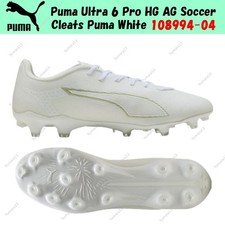 Botines de fútbol Puma Ultra 6 Pro HG AG Puma blancos 108994-04 para hombre talla