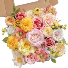 Artificial Flower Assortment DIY Centerpiece Arrangement Wedding Hand Bouquet